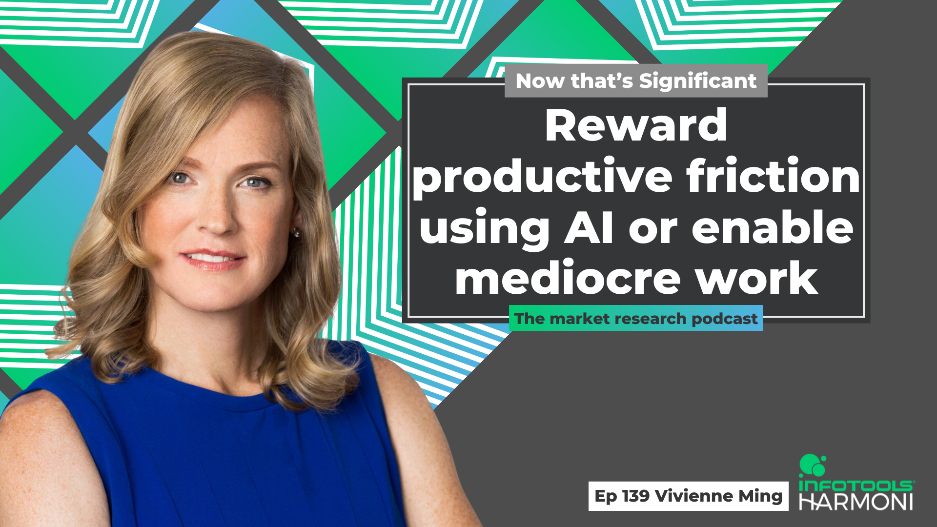 In this episode of Now that's Significant, host Michael Howard delves into the complex relationship between AI and human creativity with guest Vivienne Ming, who is known for her work designing AI systems to address human challenges, challenges the prevailing narrative that AI will free us up to be more creative, arguing that using generative AI to do all the monotonous tasks can actually lead to more routine, mediocre work, which can lead to inferior outcomes.